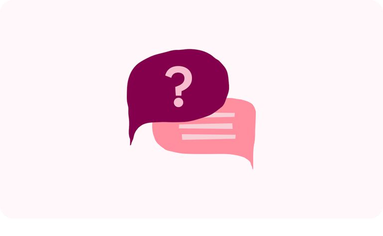 Icono ilustrado de burbuja de conversaci&oacute;n Mary Kay