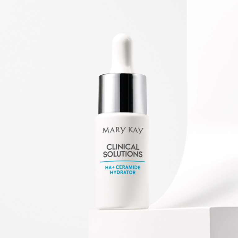 Frasco de Potenciador AH + Ceramida Hidratante Mary Kay Clinical Solutions.