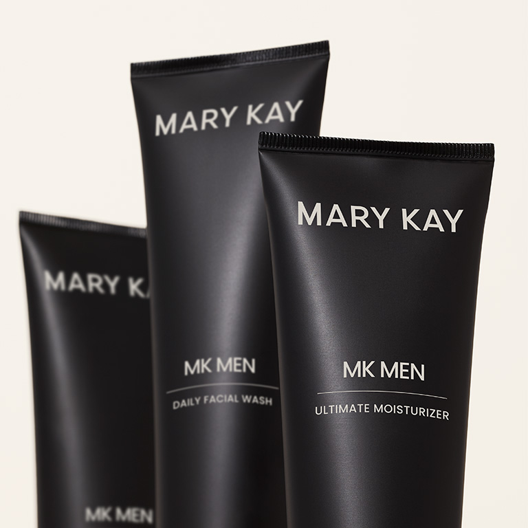 L&iacute;nea de productos MKMen&reg;, incluyendo Hidratante Avanzada MKMen&reg;, Limpiadora Facial MKMen&reg; y Crema de Afeitar Hidratante MKMen&reg;