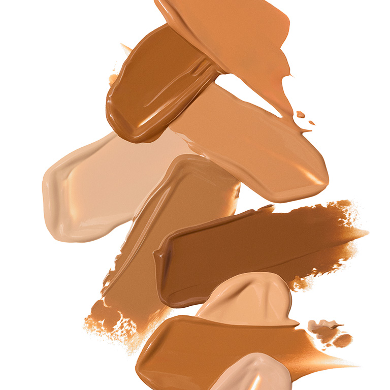 Muestras de textura de varios tonos del Corrector Multibeneficios Mary Kay&reg;.