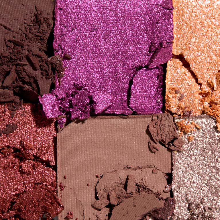 Texturas de las sombras incluidas en la paleta de sombras Outer Glow.